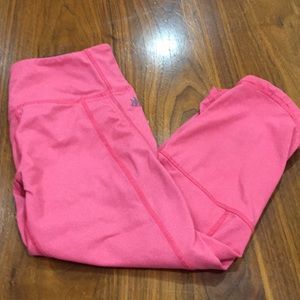 Pink crop work out pants XS